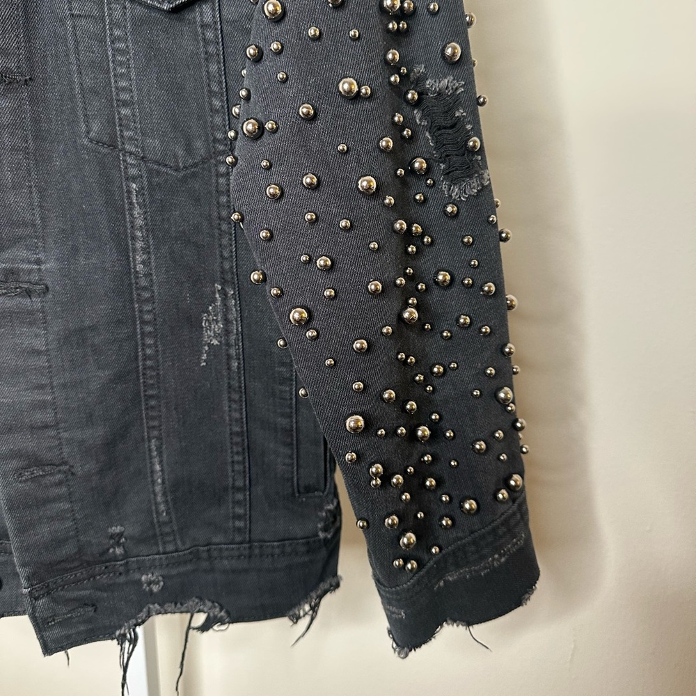 Sunset & Spring Embellished Denim Jacket In Size Small - Picture 4 of 5